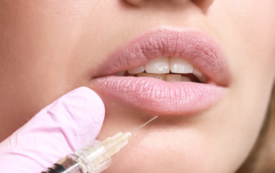botox and juvederm | patient receiving lip filler